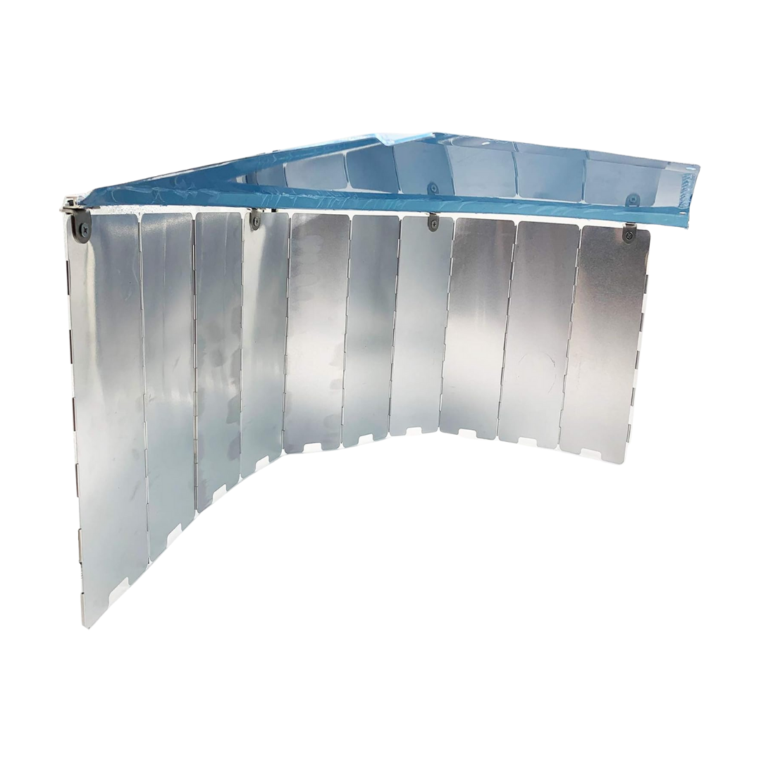 10-Panel Aluminum Patio Heater Heat Reflector Shield, Collapsible