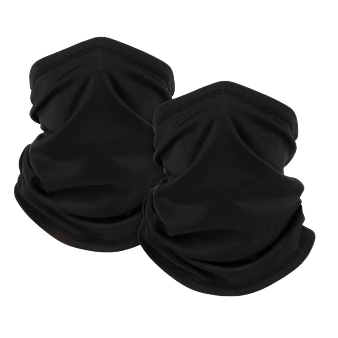 2-Pack Fleece Neck Gaiter for Skiing, Hiking, and Winter Activities