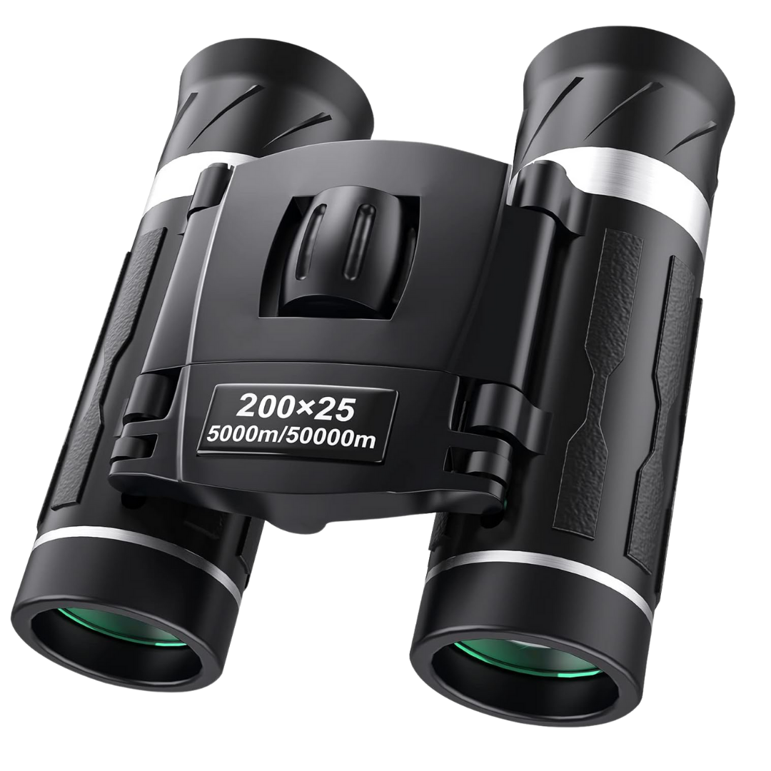 200x25 Zoom Mini Binoculars for Adults and Kids, Pocket Travel Use