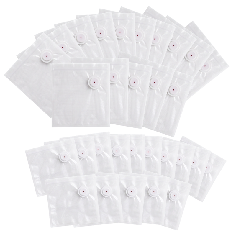 30 Pack Reusable Vacuum Sealer Bags for Kitchen Food Storage