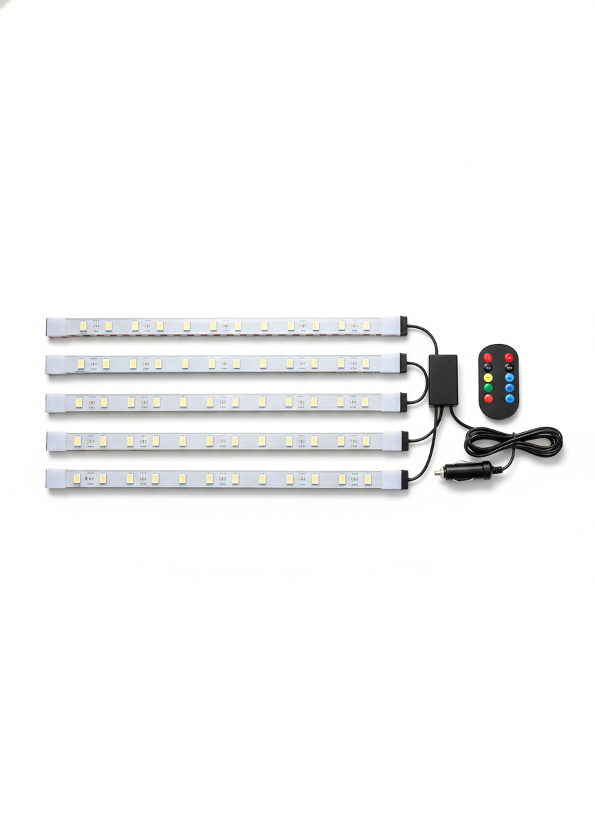 Car Interior LEDs RGB Footwell Atmosphere Light Strip