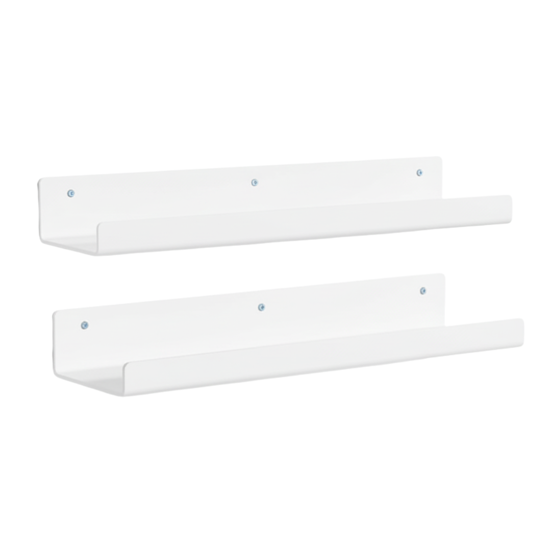 Acrylic Wall Shelves 15 Inch Floating Bathroom Organizer Set