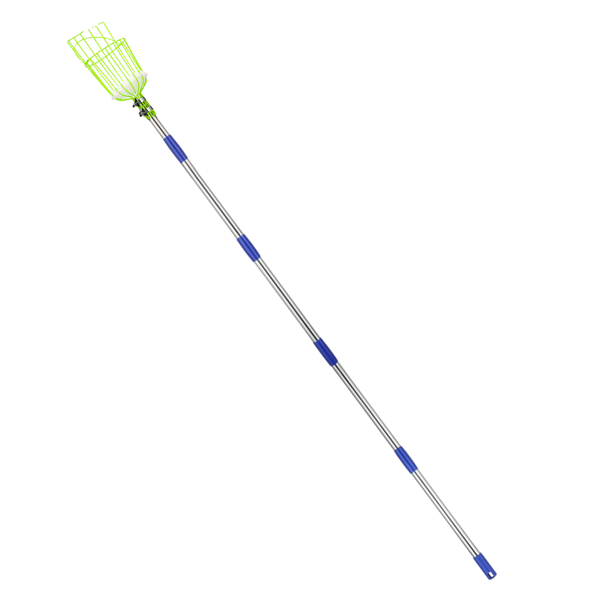 Adjustable Stainless Steel Fruit Picker Pole with Basket Claw