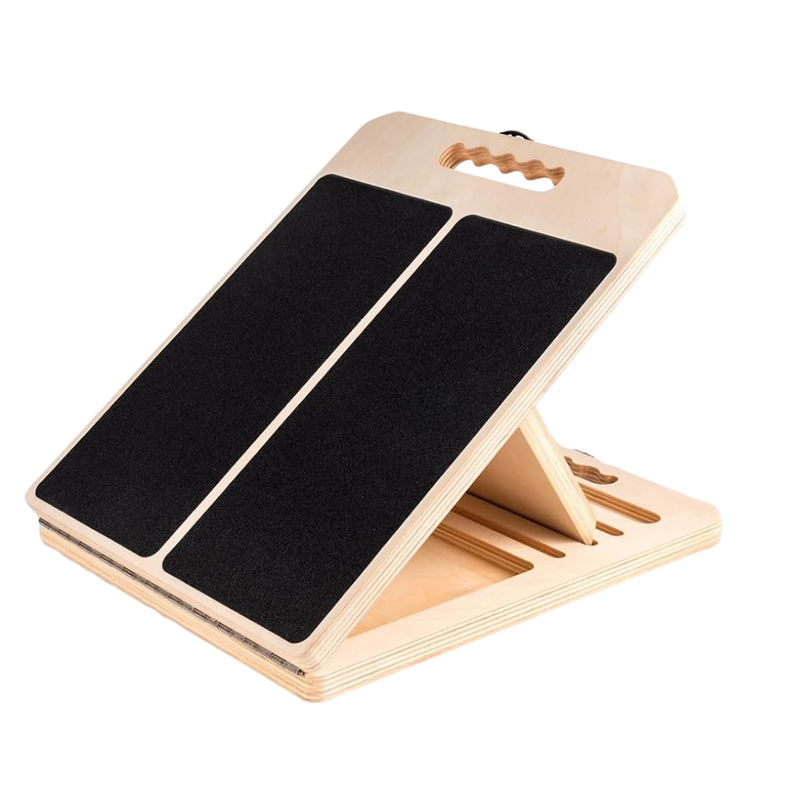Adjustable Wooden Slant Board with Five Incline Levels