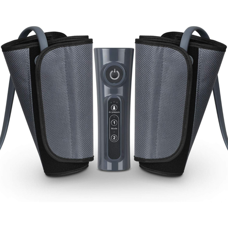 Air Compression Leg Massager with Adjustable Wraps and Timer
