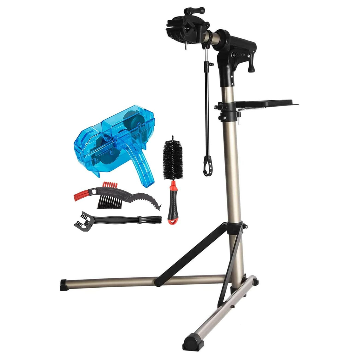 Bike Workstand with Adjustable Clamp, Folding Bicycle Repair Stand