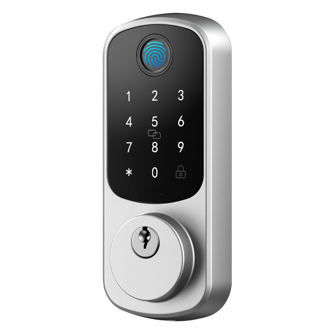 Biometric Fingerprint Door Lock with App Control and Key Access