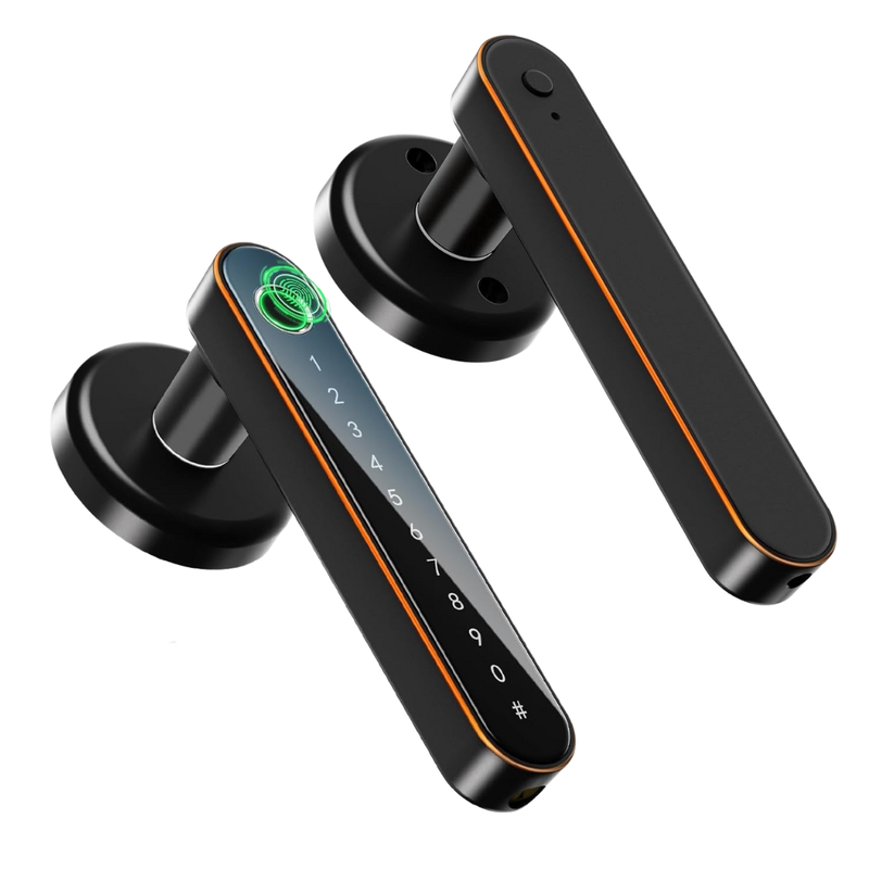 Biometric Smart Door Lock, Fingerprint PIN Key App Access, Auto-Lock