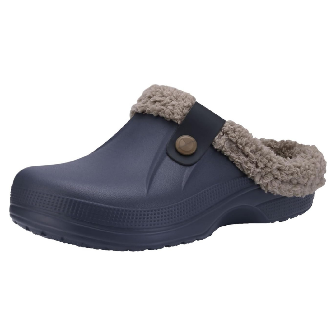 Classic Fur Lined Clogs Water-Resistant Winter Slippers for Adults