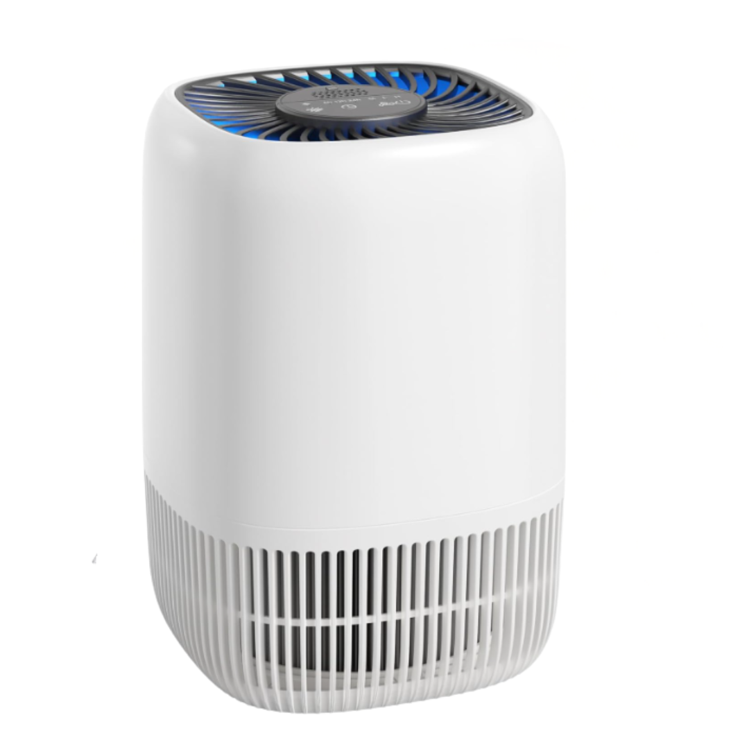 Compact Air Purifier with 360° Intake, Touch Panel and AC Power