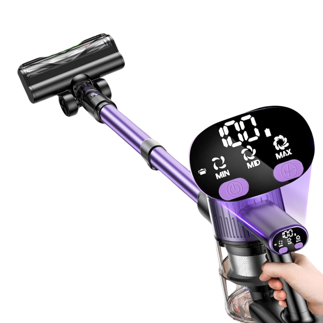Cordless 10-in-1 Stick Vacuum with Powerful Suction and LED Light