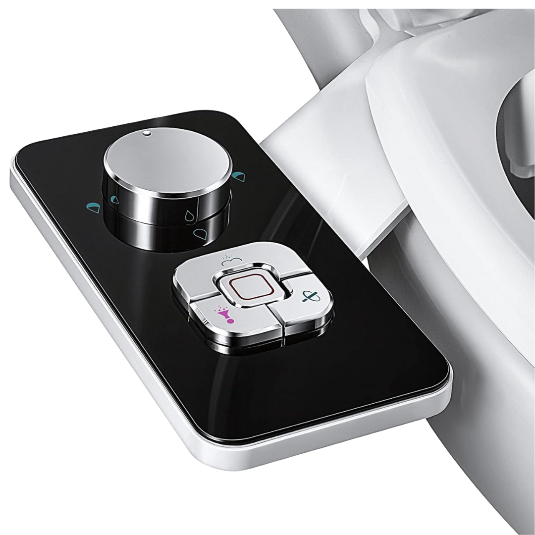 Dual Nozzle Toilet Bidet Attachment with Adjustable Water Pressure
