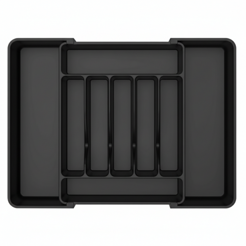 Expandable Silverware Drawer Organizer with 7 to 9 Compartments