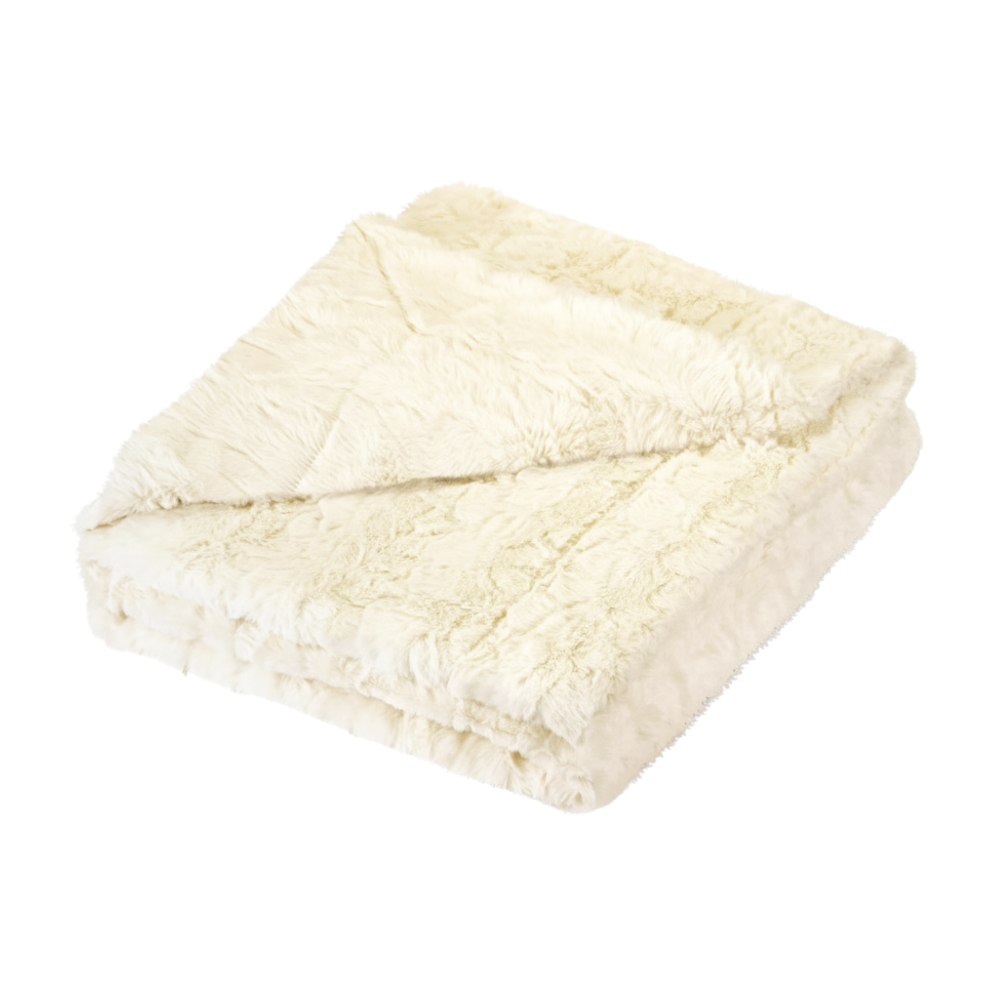Faux Fur Throw Blanket for Couch and Bed Minky Plush Cozy Throw