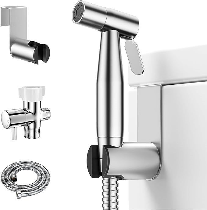 Handheld Toilet Bidet Sprayer with Adjustable Water Pressure Control
