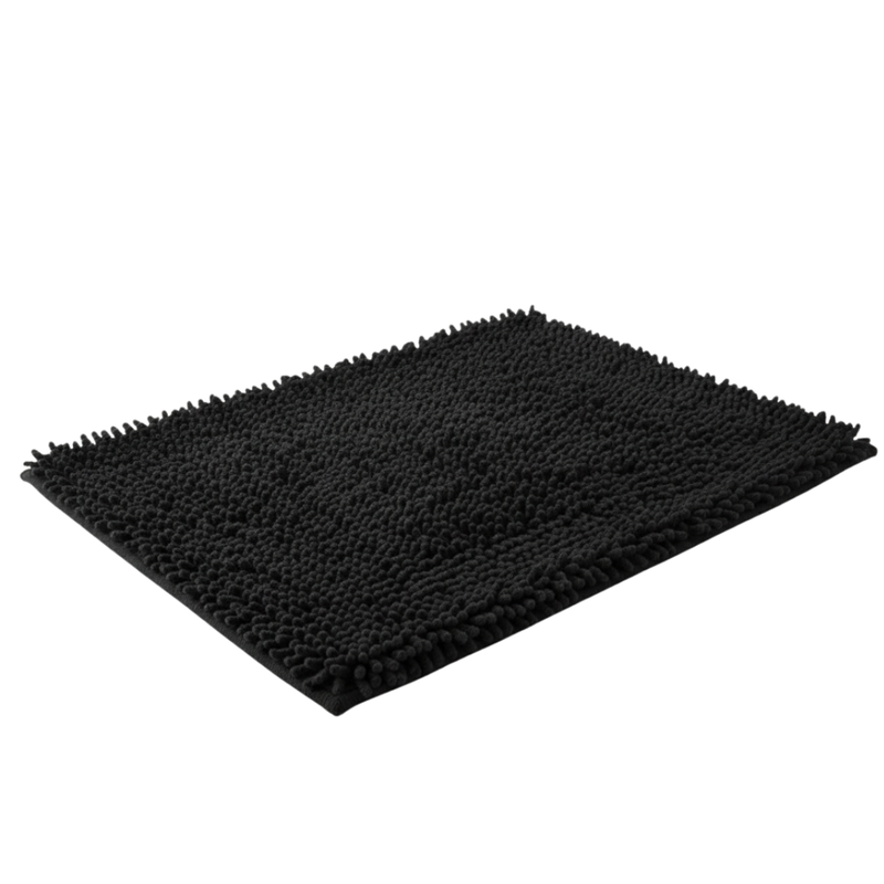 High Pile Chenille Bath Mat Quick Dry Microfiber with TPR Backing