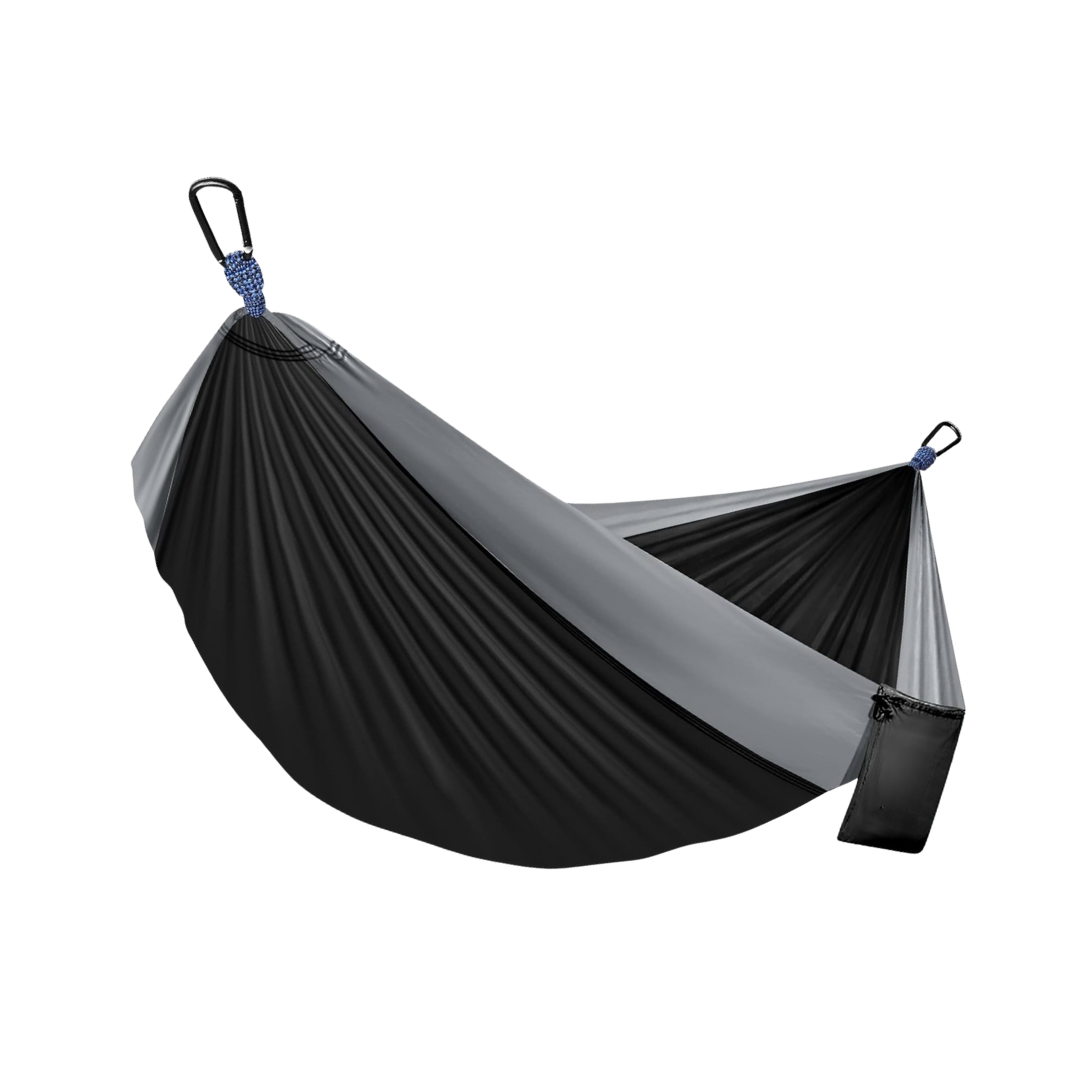 Nylon Camping Hammock with Adjustable Straps and 2 Carabiners