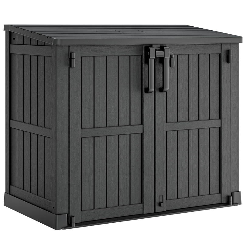 Outdoor Storage Cabinet 36 Cu Ft Resin Shed with Lockable Doors