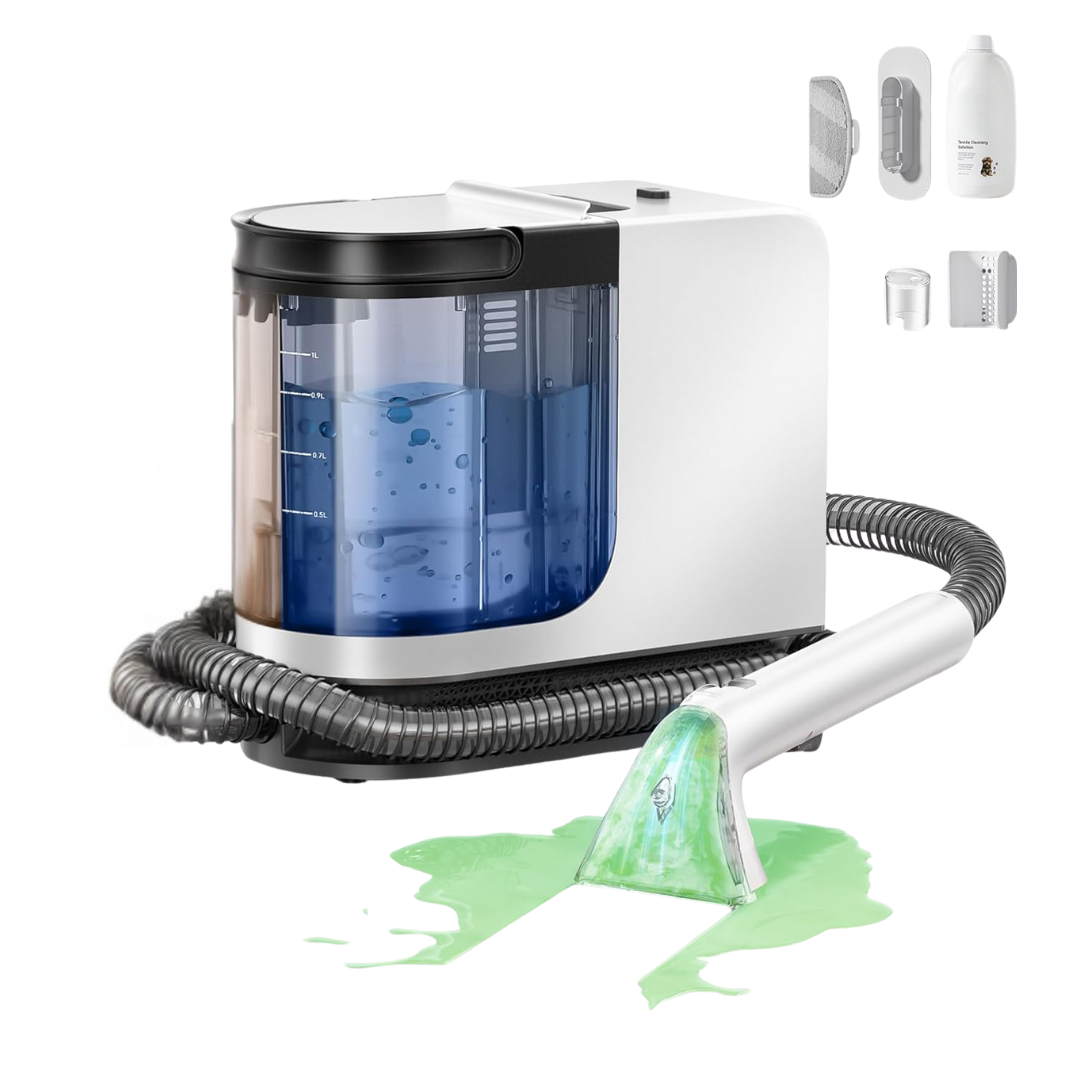 Portable Carpet & Upholstery Cleaner with 18Kpa Powerful Suction