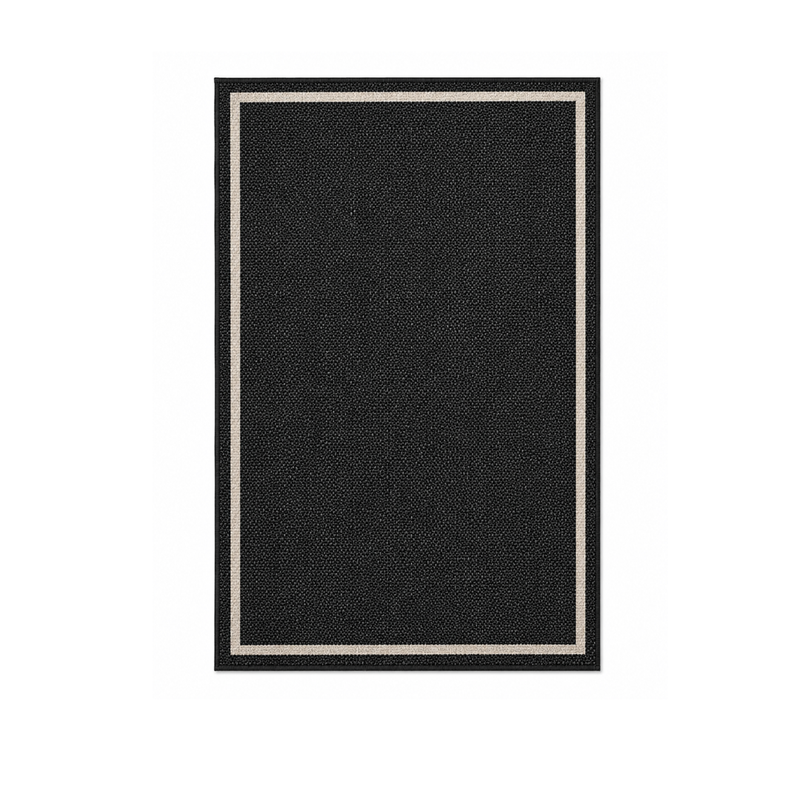 Rectangular Flat Woven Area Rug Floor Coverage with TPE Backing