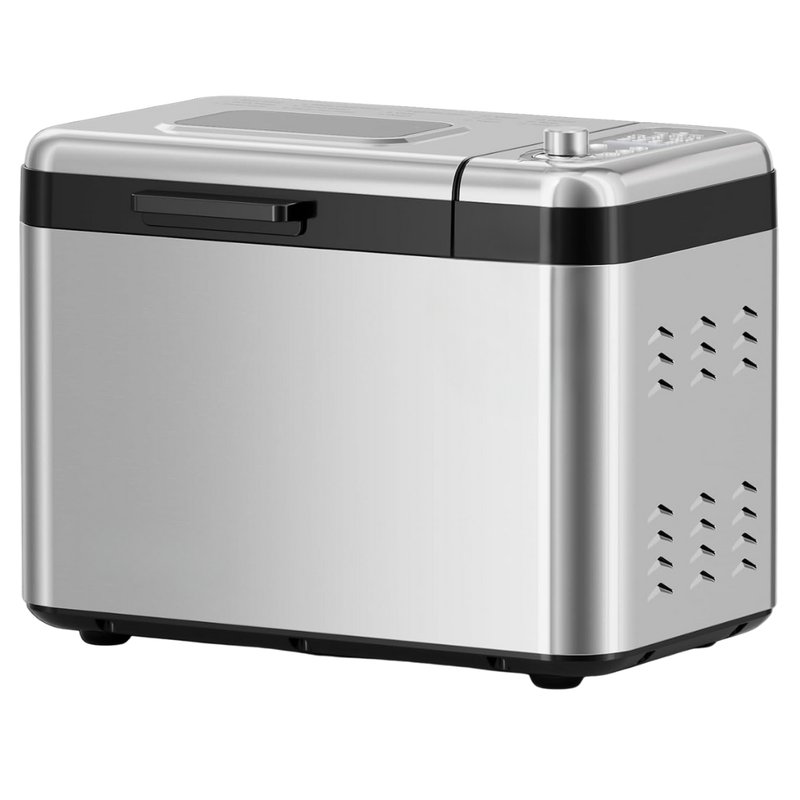 Silver Large Capacity Bread Maker Machine with 15 Programs & Timer
