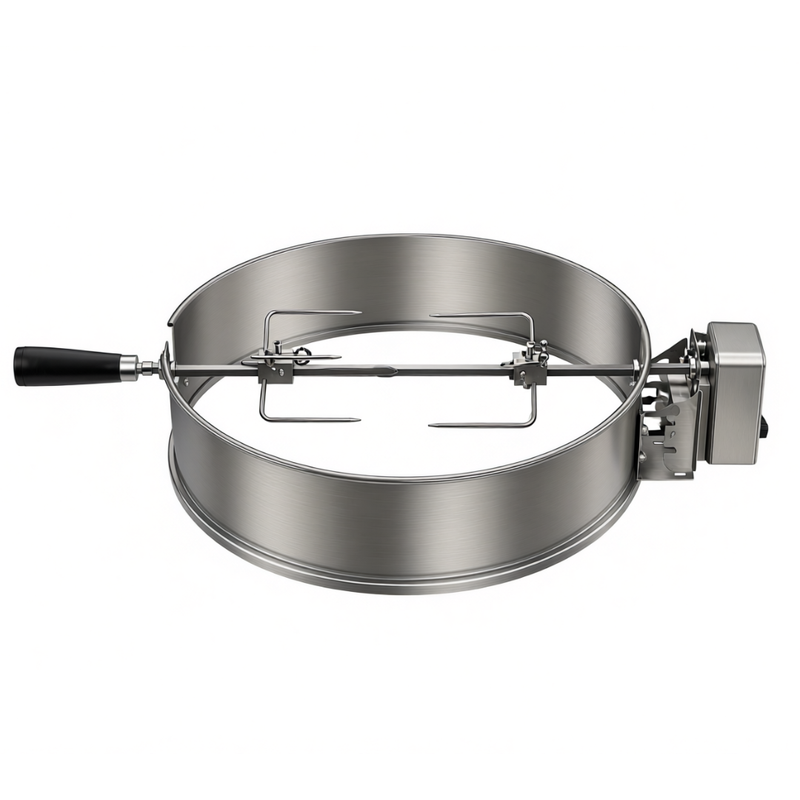 Stainless Steel Rotisserie Ring Kit for 22.5-Inch Kettle Grills