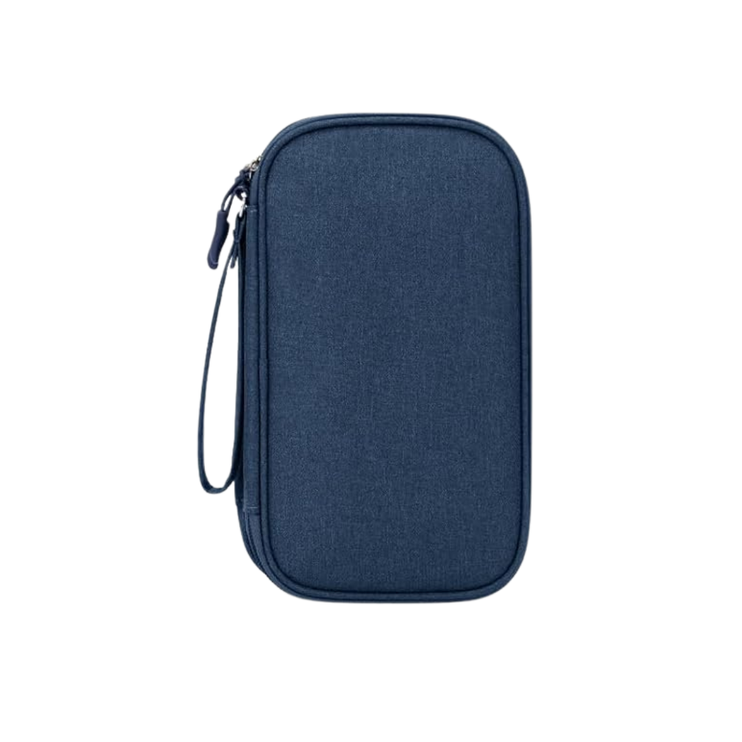 Travel Cable Organizer Pouch with Double Layer Water-Resistant Case