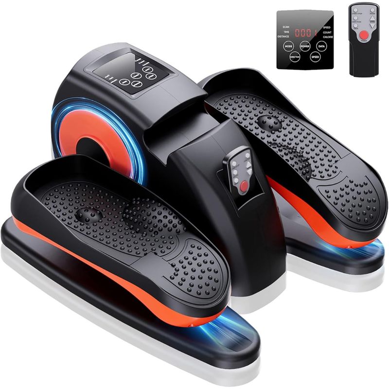 Under Desk Elliptical Machine with Remote Control and LCD Display