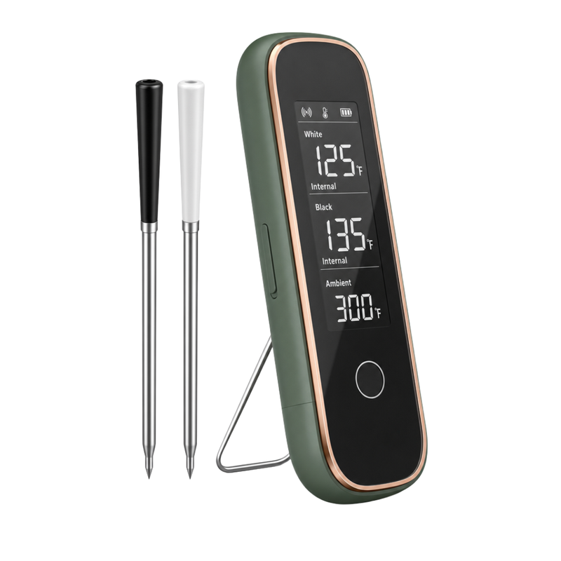 Wireless Bluetooth Meat Thermometer with Dual Probes and App Control