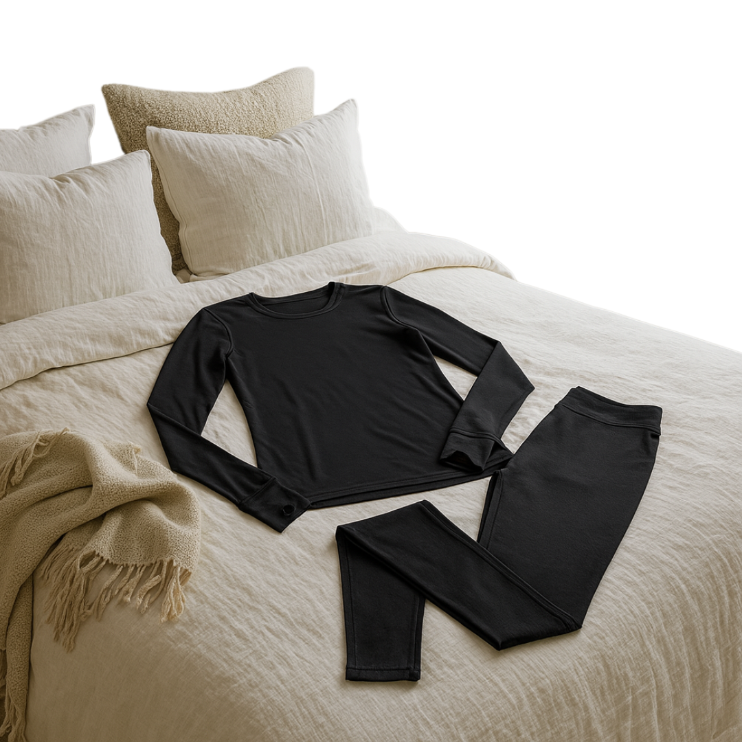 Women’s Fleece Lined Thermal Base Layer Shirt and Leggings Set